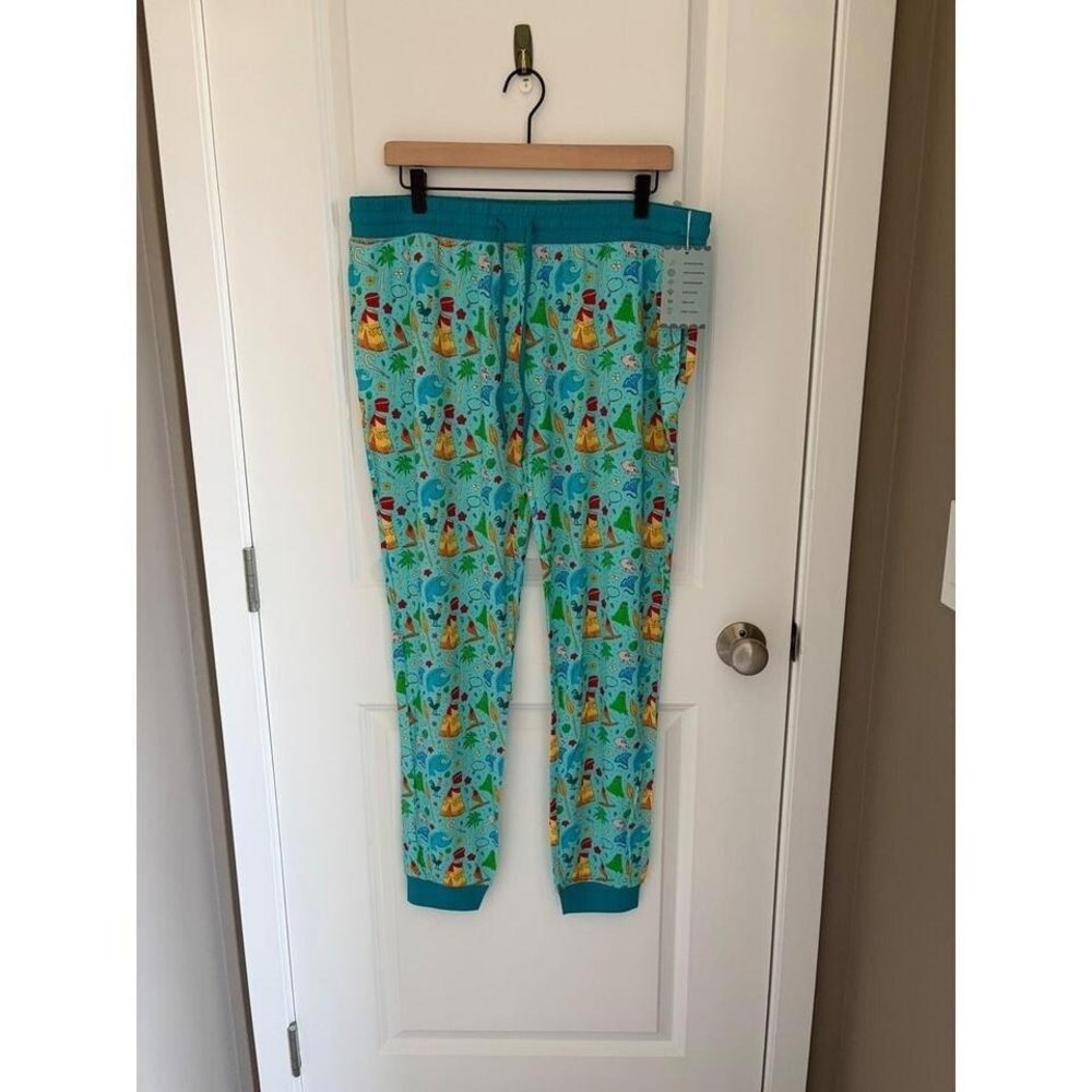 Bamboo Bliss 2XL Tropical Hawaiian Print Pajama Lounge Pants
